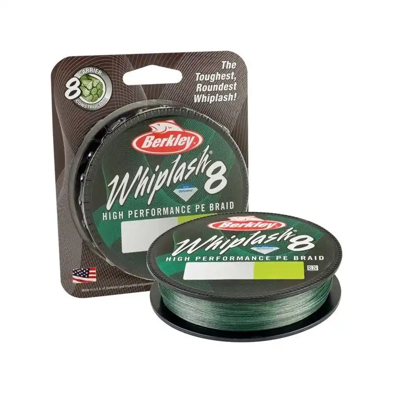 BERKLEY WHIPLASH 8 0.18 MM 300 M 23.30 KG VERT MOUSSE Offre Du Jour