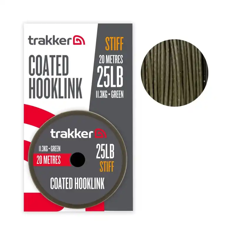 Trakker Stiff Coated Hooklink (25lb)(11.3kg)(20m) Affaire À Saisir
