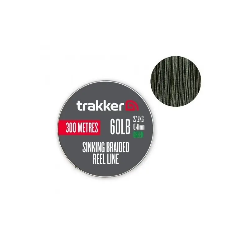 trakker sinking braid reel line 60 lbs 27.2 kg 0.41 mm 300 m Meilleur Choix
