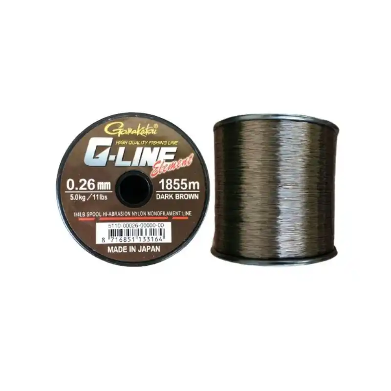 Seulement Aujourd'hui NYLON GAMAKATSU G LINE BRUN 0.40 MM 11.8 kg 1160 M