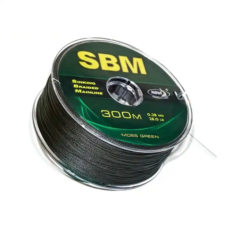 Certifié KATRAN SINKING BRAIDED MAILINE SBM 0.28 MM 28 LBS 300 M GREEN