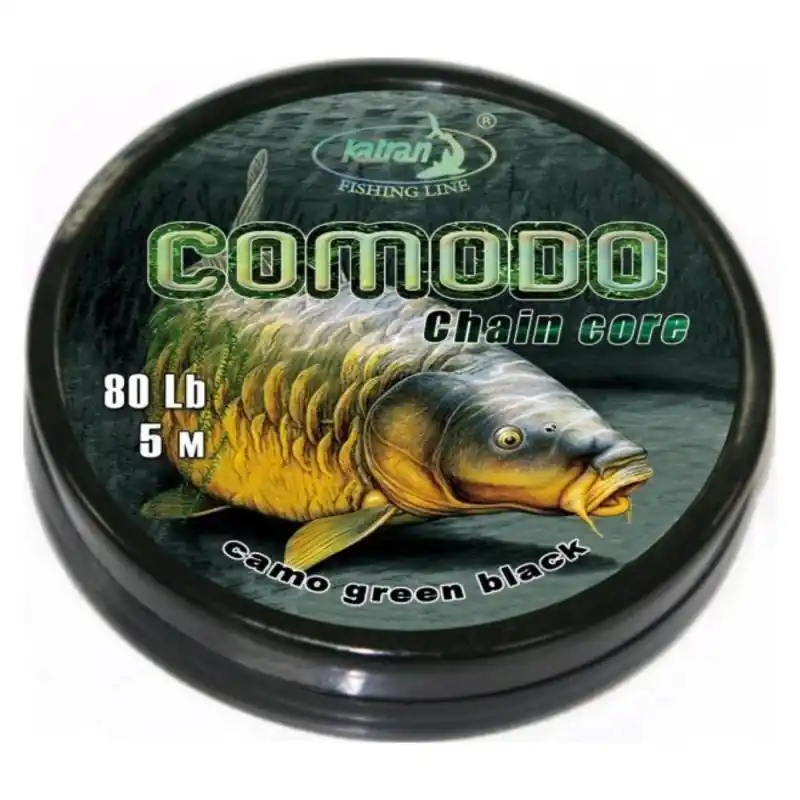 Offre Limitée KATRAN CHAIN CORE COMODO CAMO GREEN BLACK 80 LBS 5 M