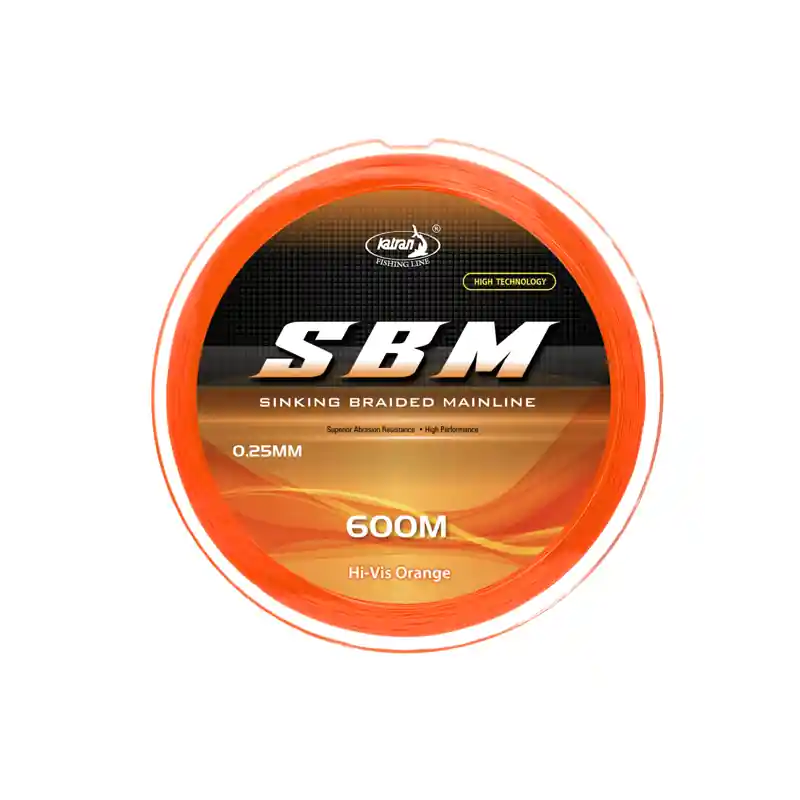 KATRAN SINKING BRAIDED MAILINE SBM 0.25 MM 25 LBS 600 M ORANGE Dernier Modèle