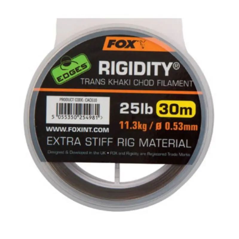 Expédition Rapide Fox Edges™ Rigidity - Trans Khaki Chod Filament 25lbs 30m