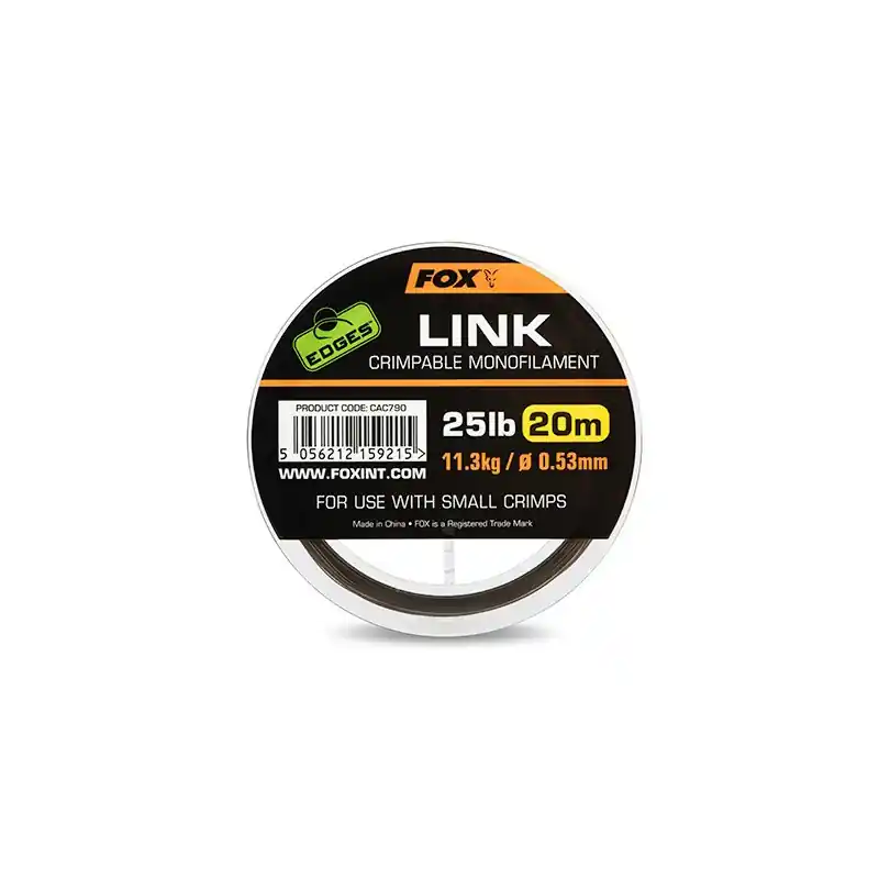 Nouveauté FOX EDGES LINK TRANS KHAKI 0.64 MM 15.9 KG 20 M