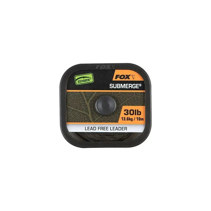 Meilleure Vente Fox Edges Naturals Submerge Leader x10m 30lb/13.6kg