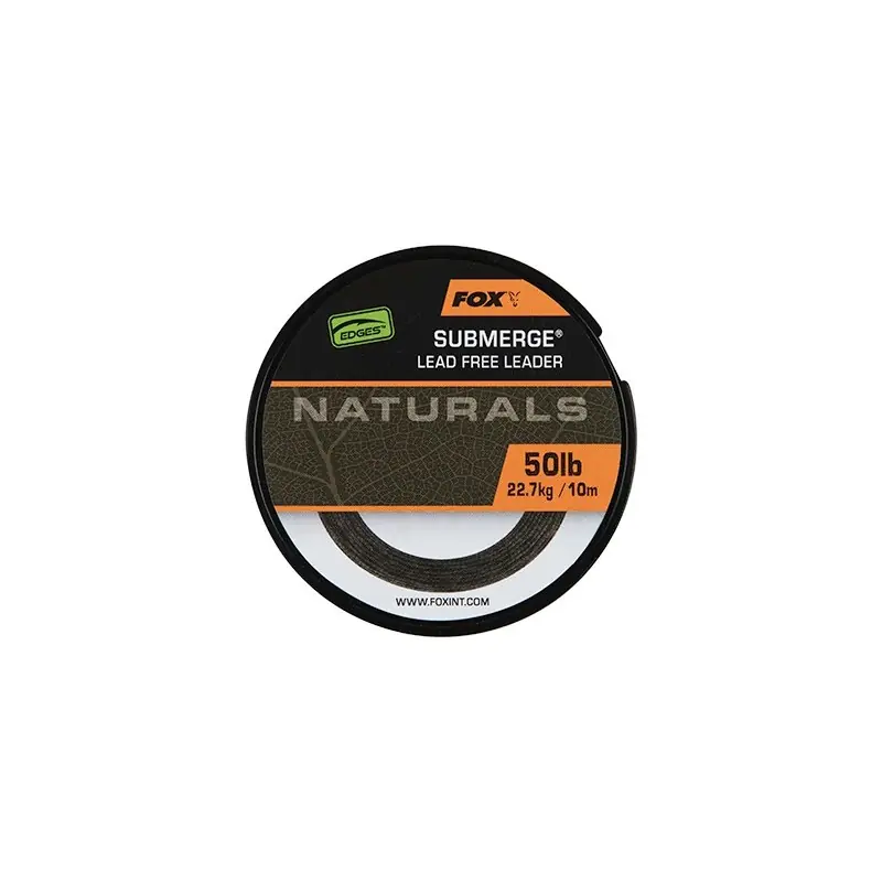 Fox Edges Naturals Submerge Leader x10m 50lb/22.7kg Achetez Aujourd'hui
