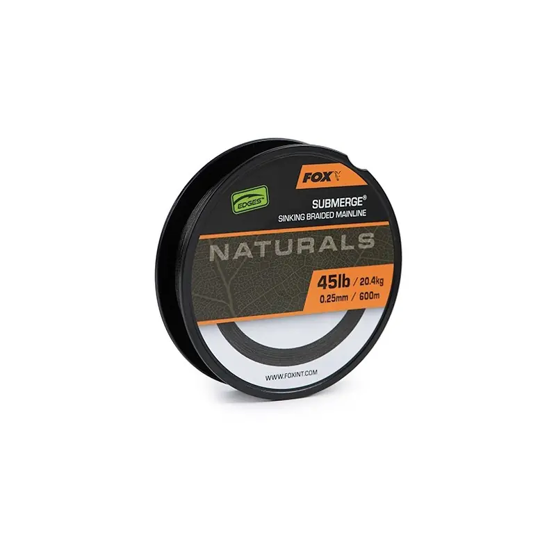 Meilleure Vente Fox Sub Nat Braid x 600m 0.25mm 45lb/20.4kg