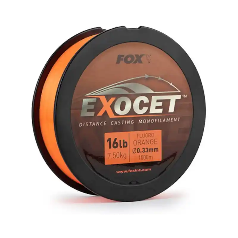 Commande En Gros Fox Exocet Fluoro Orange Mono 0.33mm 16lb/7.5kg 1000m