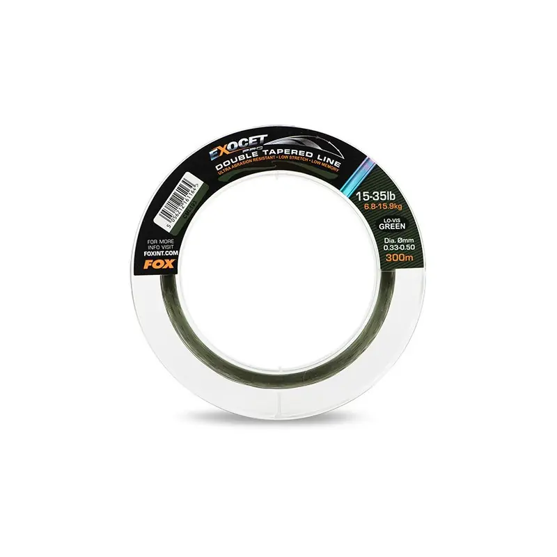 Fox Exocet Pro Double Tapered Line 15-35lb 0.33mm - 0.50mm x 300m Satisfait Ou Remboursé