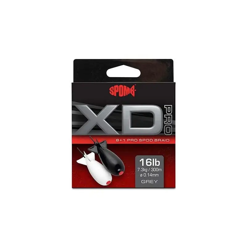 Meilleure Vente Spomb XD Pro Braid Grey 8+1 0.14mm 16lbs 300 m