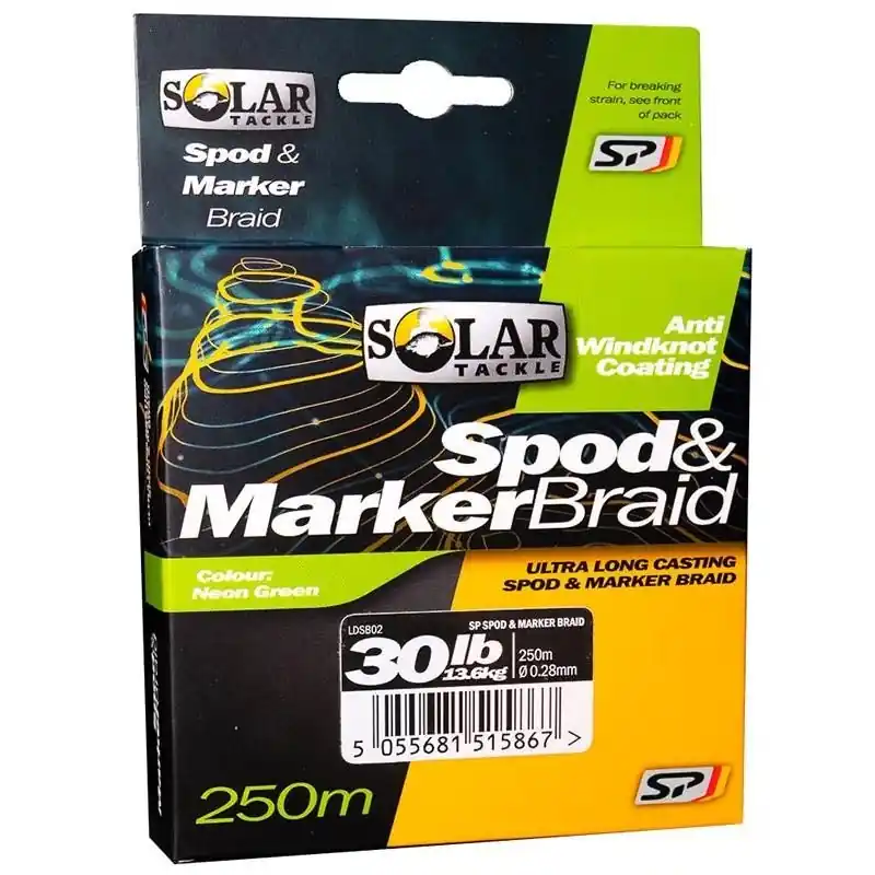 Remise SOLAR SP SPOD MARKER BRAID 20 LBS 250 M 0.19 MM 9.1 KG
