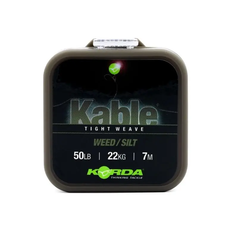 Korda Kable Tight Weave Weed 50 lbs 22kg 7m Nouvel Arrivage