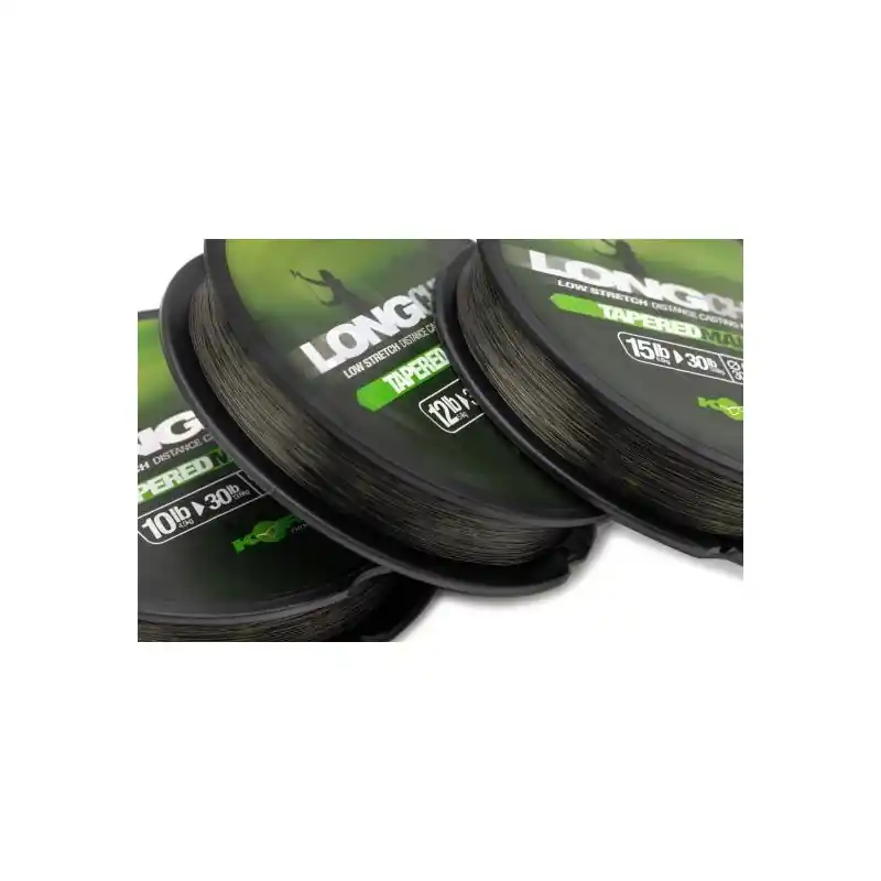 KORDA LONG CHUCK TAPERED MAINLINE GREEN 12-30lb/5.4-13.6kg/0.30-0.47mm/300m Dernier Modèle