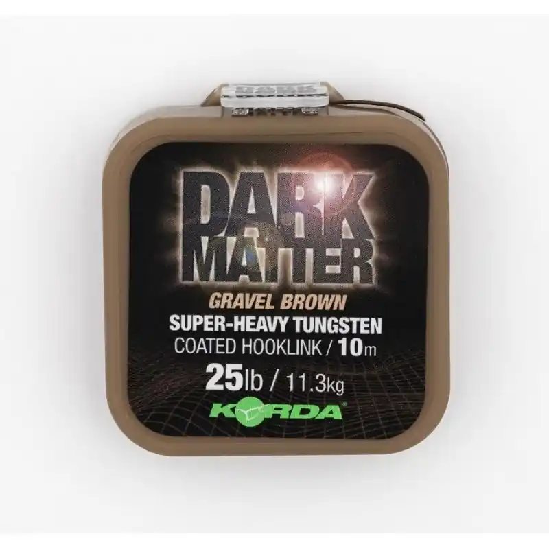 Korda Dark Matter Tungsten Coated Braid Brown 25lb 10m Prix Choc