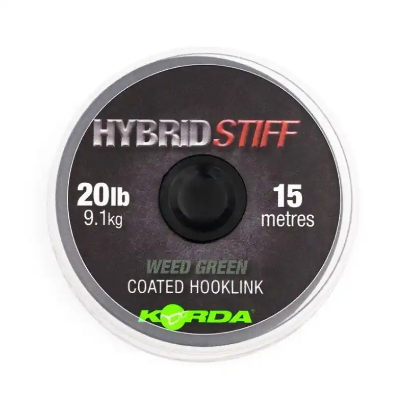 Korda Hybrid Stiff 20lb Weed Green 15m Offre Exclusive