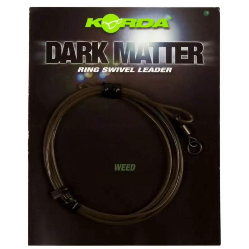 Korda Dark Matter Leader 50 cm Ring Swivel Weed Expédition Rapide
