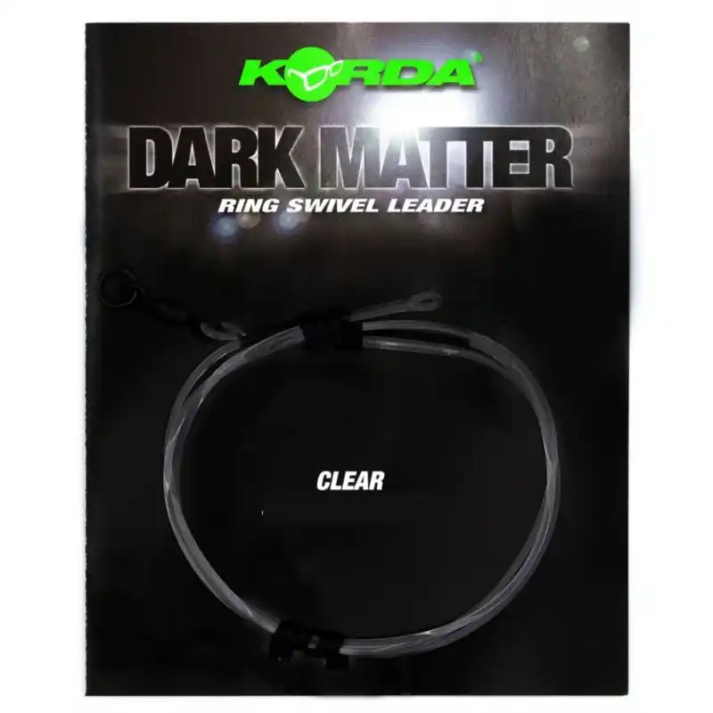 Korda Dark Matter Leader 50 cm Ring Swivel Clear Offre Limitée