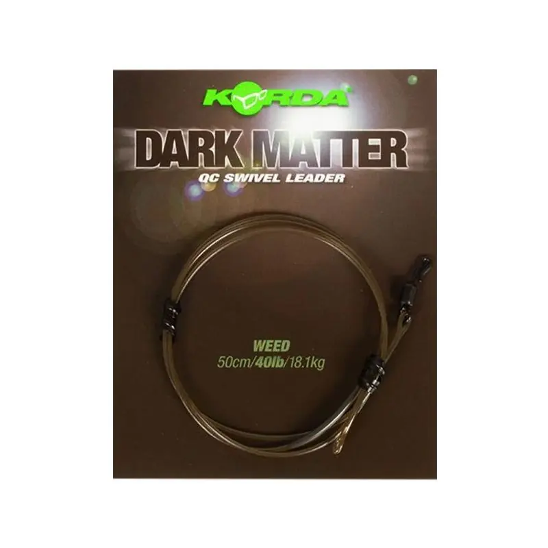 Korda Dark Matter Leader 50 cm QC Swivel Weed Acheter En Ligne