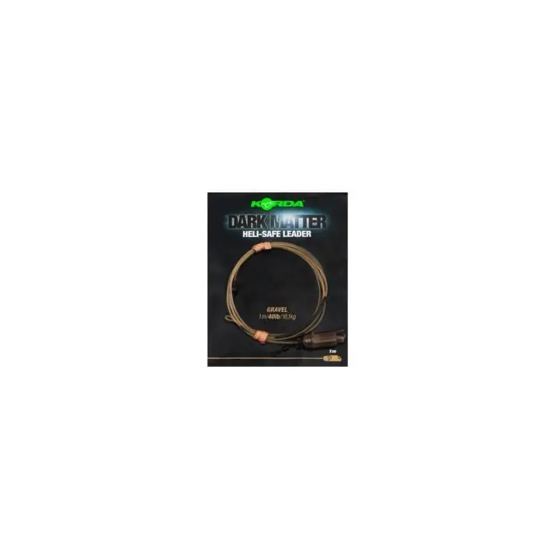 Korda Dark Matter Leader Heli Safe Gravel 40 lb – 1 m Vente Flash