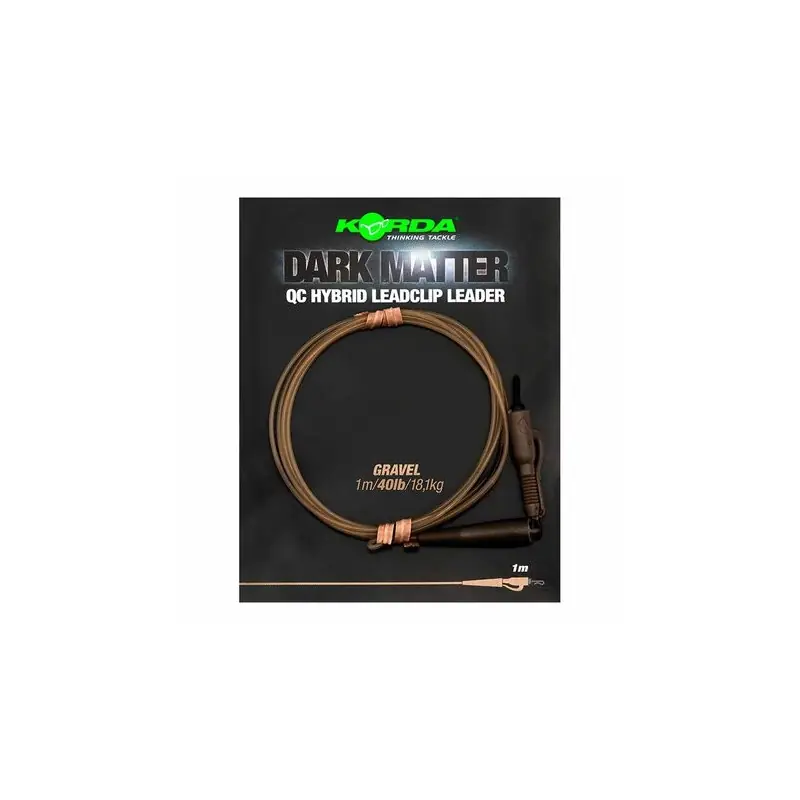 Offre Du Jour Korda Dark Matter Leader QC Hybrid Clip Gravel