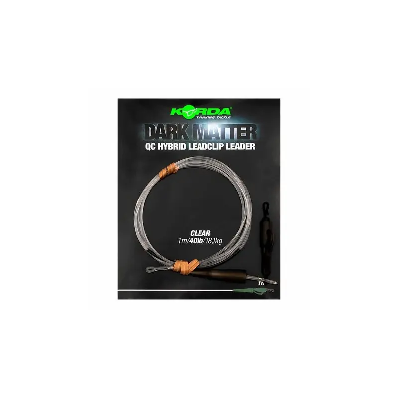 Korda Dark Matter Leader QC Hybrid Clip Clear Prix Bas