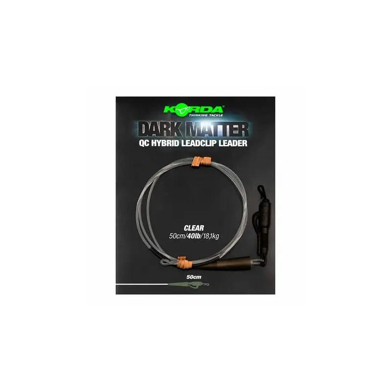 Prix Cassé Korda Dark Matter Leader 50 cm QC Hybrid Clip Clear