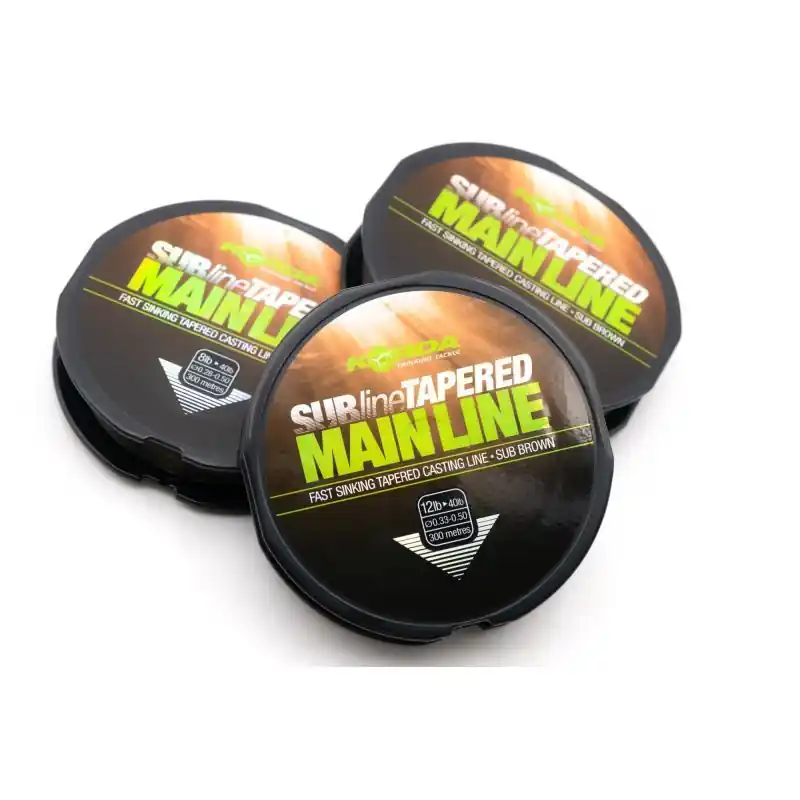 Nouvelle Collection KORDA SUBLINE TAPERED MAINLINE BROWN 12lb-40lb/0.33-0.50mm/300m