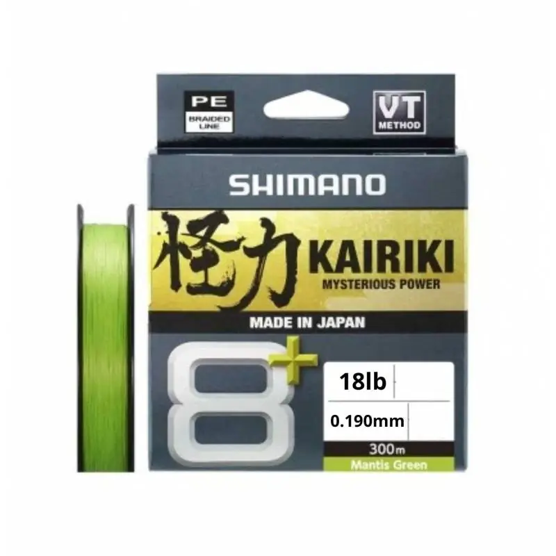 Offre Exclusive SHIMANO KAIRIKI 8+ 300M 0.19MM 12.8KG 18LB GREEN