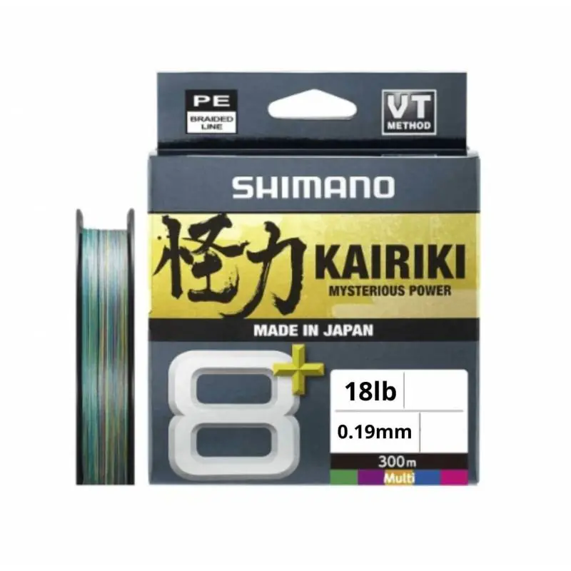SHIMANO KAIRIKI 8+ 300M 0.19MM 12.8KG 18LB MULTI Nouveauté