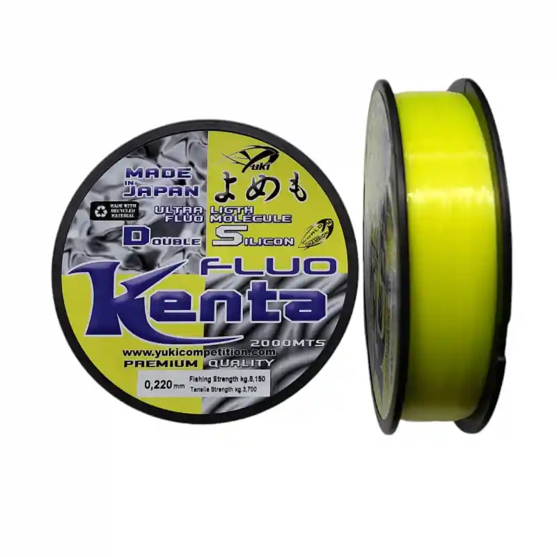Dernier Modèle NYLON YUKI KENTA JAUNE 0.22 MM 8.15 kg 2000 m