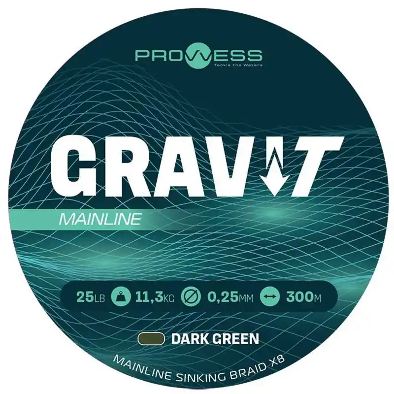PROWESS GRAVI T MAINLINE BRAID X8 300M 0.25MM Affaire À Saisir