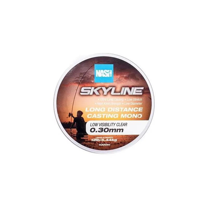 Populaire Nash Skyline Mono Clear 12lb 0.30mm 1000m