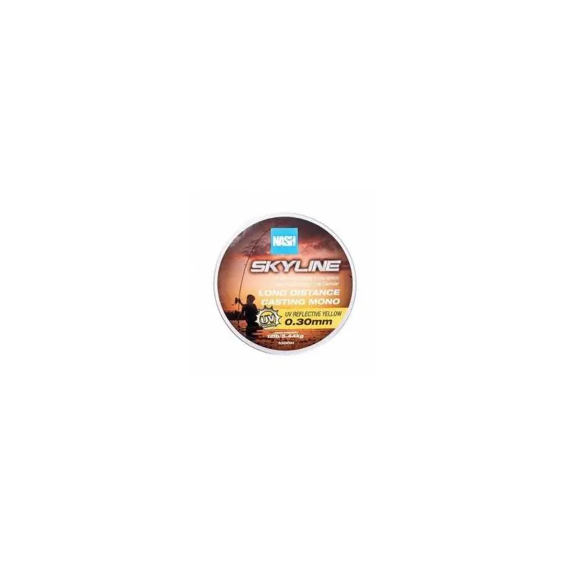 Nash Skyline Mono UV Yellow 12lb 0.30mm 1000m Soldes