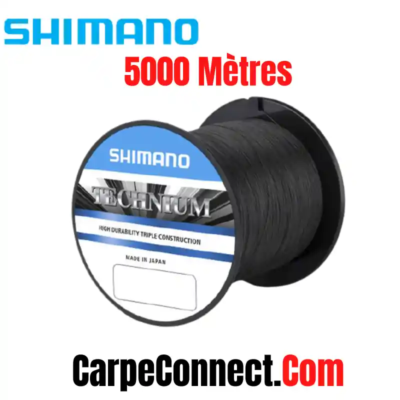 SHIMANO NYLON TECHNIUM 5000 M 0.255 MM BLACK 6.10 kg Commande En Gros