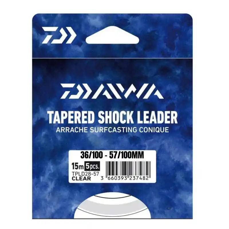 Affaire À Saisir Daiwa Tete De Ligne Conique Tapered Shock Leader 37/100 57/100 5X15 M