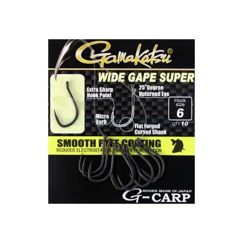 GAMAKATSU G-CARPE WIDE GAPE SUPER HOOKS T 8 Offre Limitée