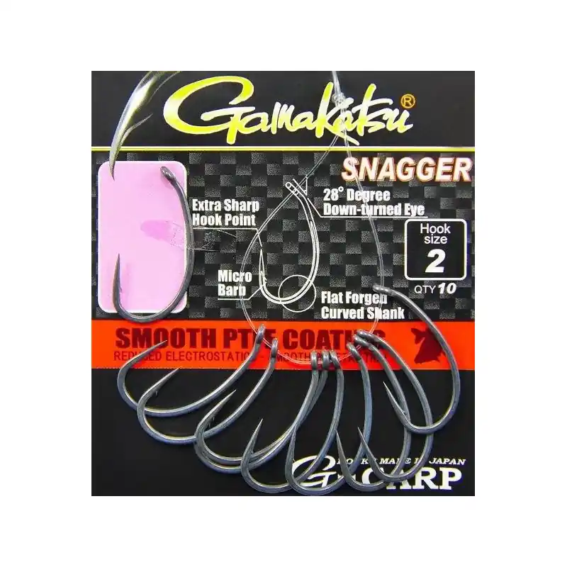 GAMAKATSU G-CARP SNAGGER HOOKS T 6 Vente Directe