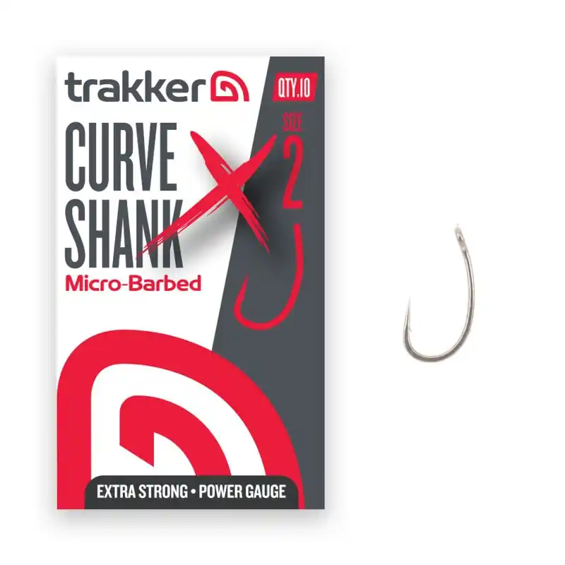 Petit Prix Trakker Curve Shank XS Hooks Size 2 (Micro Barbed)