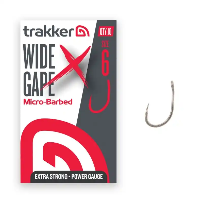Trakker Wide Gape XS Hooks Size 6 (Micro Barbed) Bon Plan