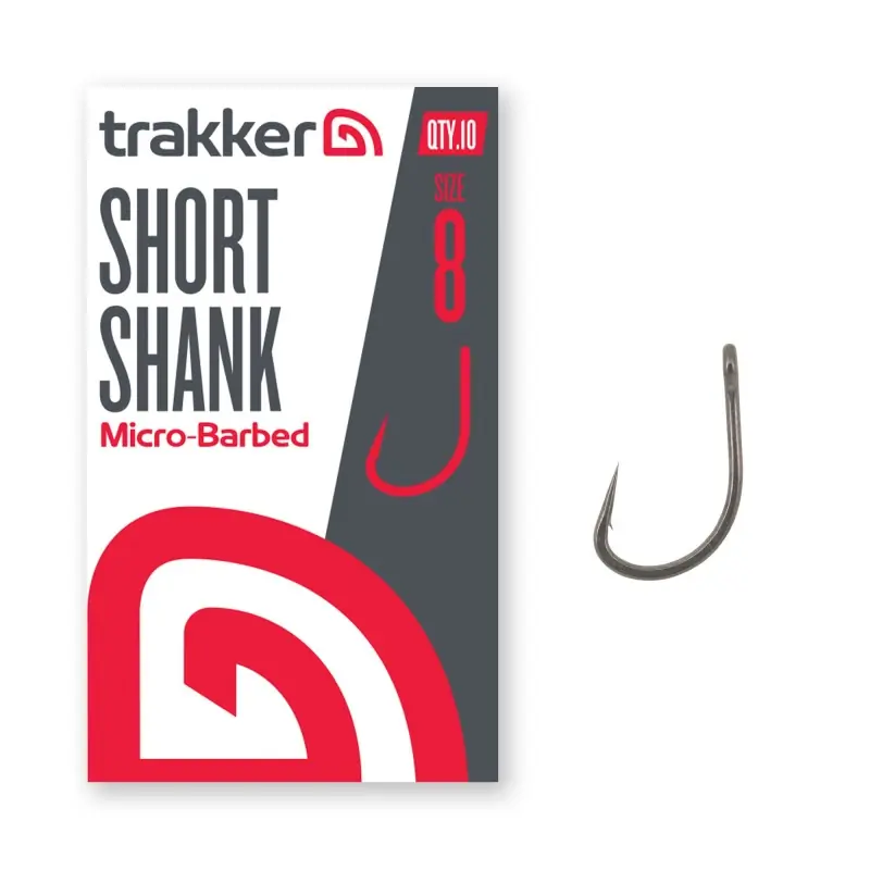 Dernier Modèle Trakker Short Shank Hooks Size 8 (Micro Barbed)