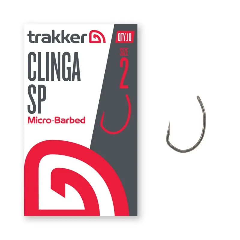 Trakker Clinga SP Hooks Size 2 (Micro Barbed) Authentique