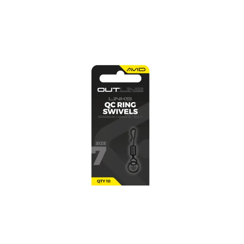 Acheter En Ligne Avid Carp Outline QC Ring Swivel – Size 7